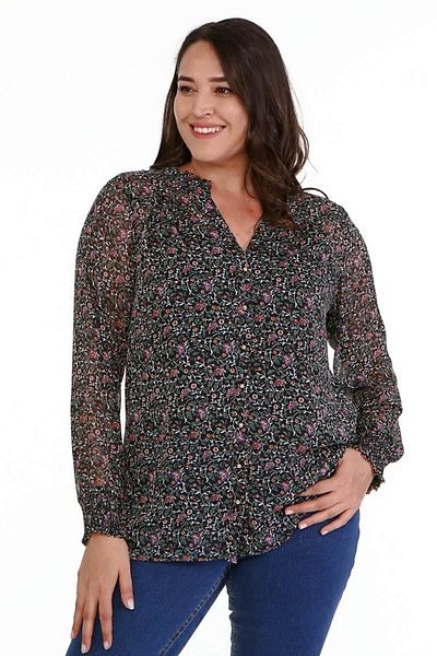 MYLİNE Patterned Chiffon Shirt
