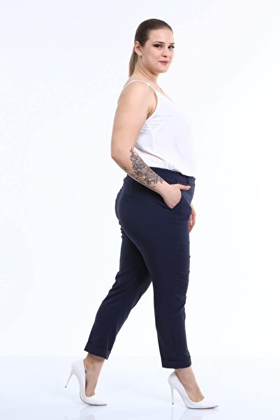 MYLİNE Cep Detaylı Slim Fit Klasik Pantolon