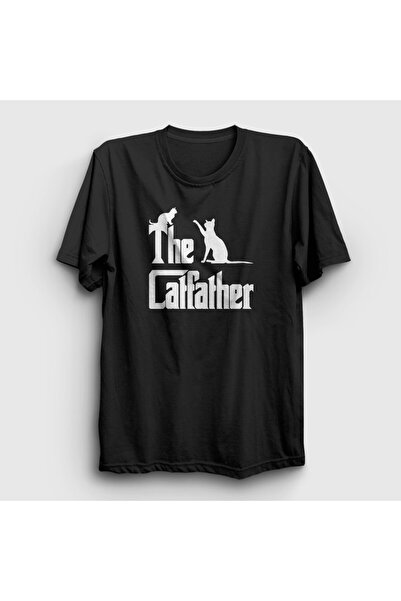 Presmono Unisex Black the Catfather Gift Cat Father T-Shirt 534461 Tt