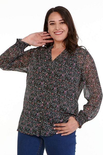 MYLİNE Patterned Chiffon Shirt