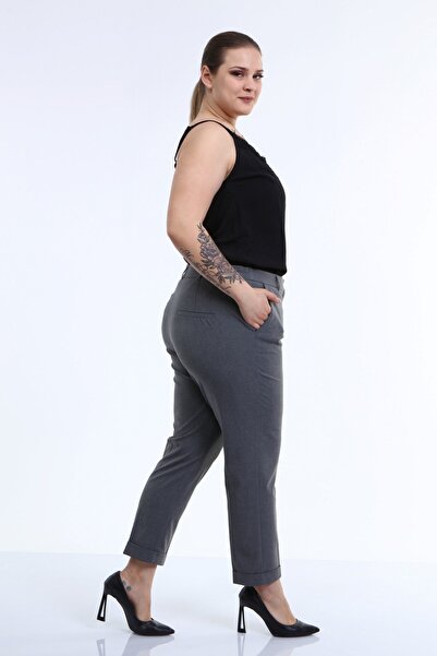 MYLİNE Cep Detaylı Slim Fit Klasik Pantolon
