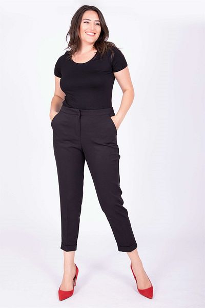 MYLİNE Pantaloni clasici slim fit cu buzunar