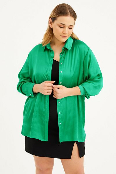 MYLİNE Satin Long Sleeve Shirt