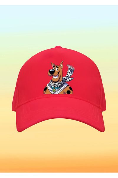 relaxbaskı Kefiyeli Scooby Doo Printed Children's Hat