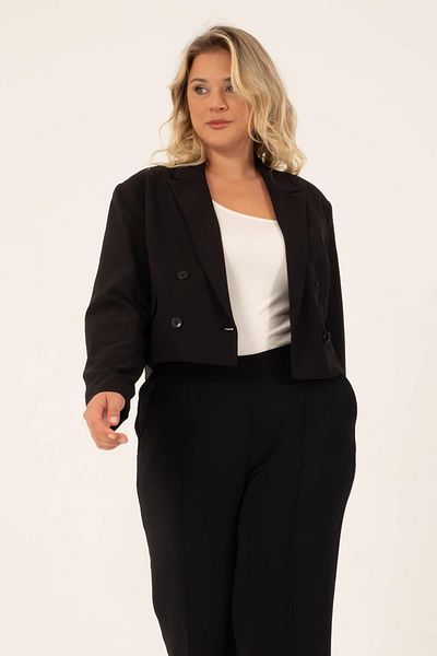 MYLİNE Lined Blazer Crop Jacket