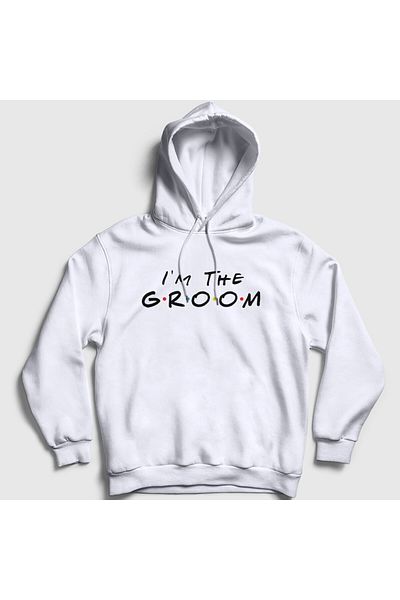 Presmono Unisex φούτερ με λευκή πόρτα IM The Groom Friends House Dynasty 532387 ττ