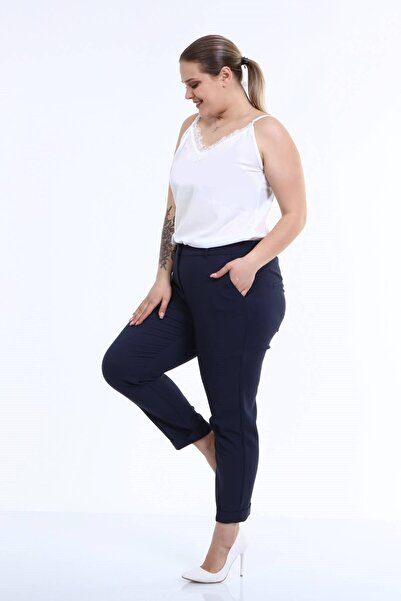 MYLİNE Cep Detaylı Slim Fit Klasik Pantolon