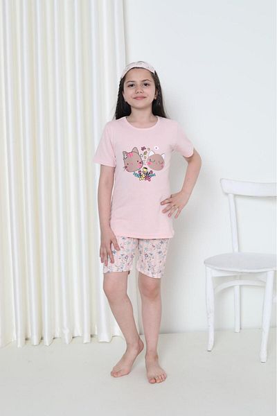 Minimoon Girl's Pajama Set - For Shorts and Sleeping Headband