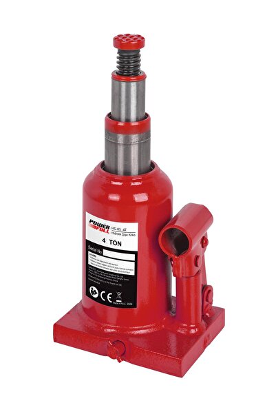 POWERFULL 4 Ton Çift Kademeli Hidrolik Şişe Kriko - Kısa Tip