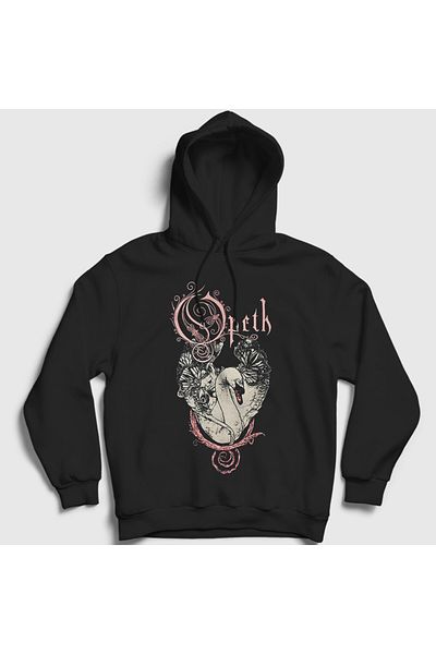Presmono Унисекс суитшърт с качулка Black Swan Opeth 534287tt