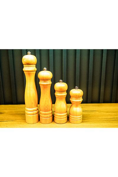 Kuka Bamboo Spice Grinder Set of 4