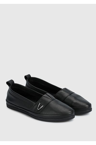 Eclipse Leather Black Women's Shoes