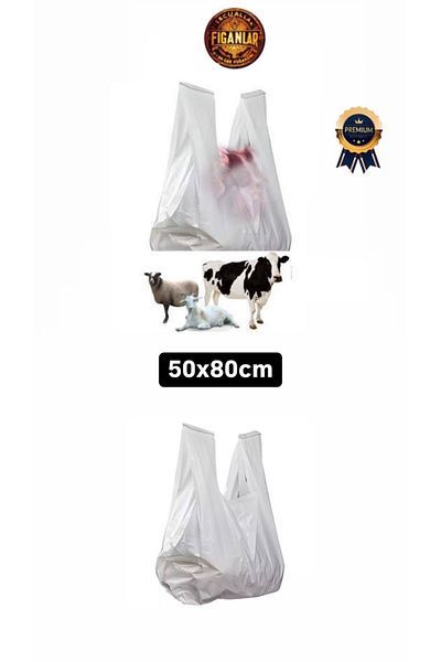 figanlar ambalaj 25kg Jumbo Personal Bag - 50X80 Meat Carrying Bag - 30-40kg Carrying Capacity - Odorless