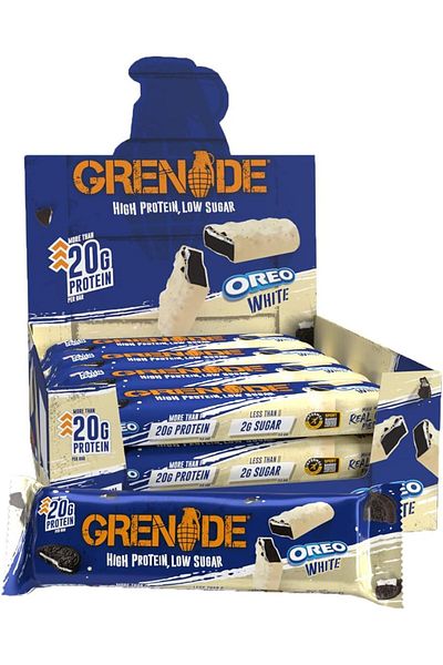 GRENADE NUTRITION Grenade Oreo white protein bar pack of 12*60g
