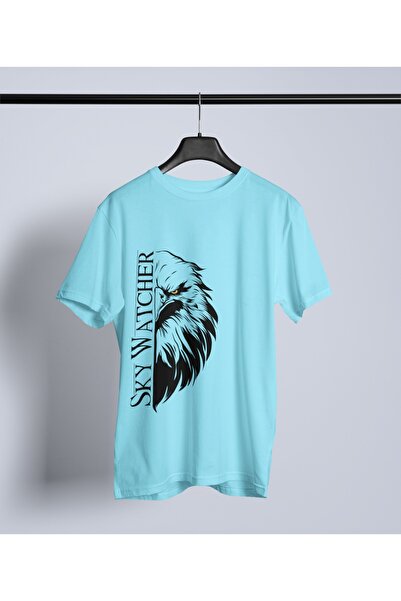 Butik تي شيرت رجالي/نسائي SKY WATCHER مطبوع برقبة دائرية وأكمام قصيرة