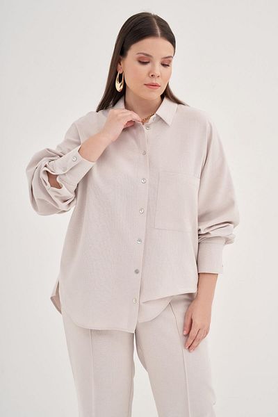 MYLİNE Linen Shirt with Pockets