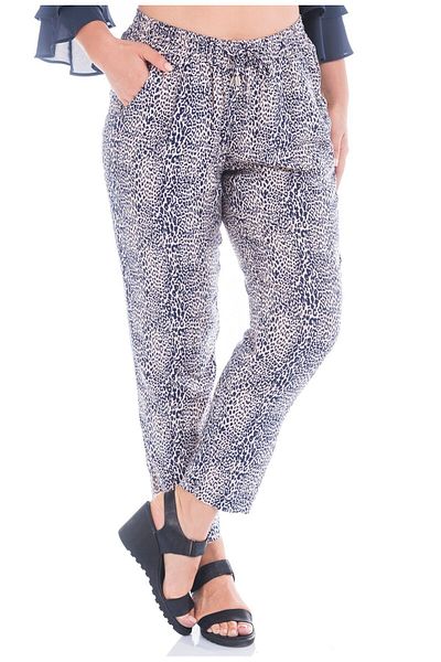 MYLİNE Pantaloni morcovi cu buzunar cu talie elastică
