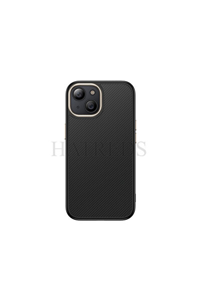Hatreds Apple iPhone 15 Kılıf Magsafe Şarj Özellikli Karbon Fiber Görünümlü D...