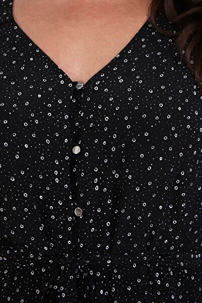 MYLİNE V Yaka Uzun Elbise