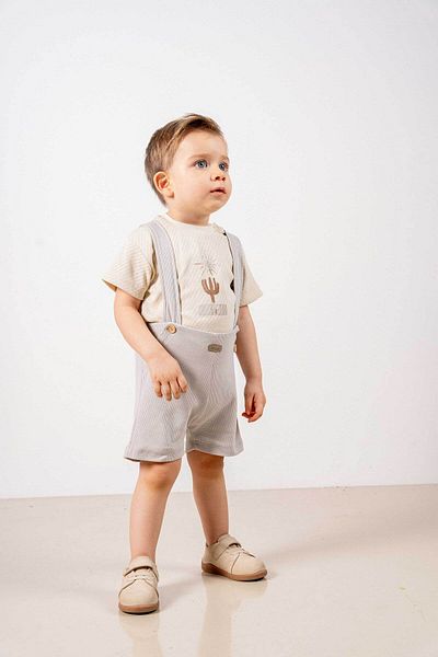 bombe Baby Kids Natural Cotton 2-Piece Set First I Trend Fashion Bottom Top Set