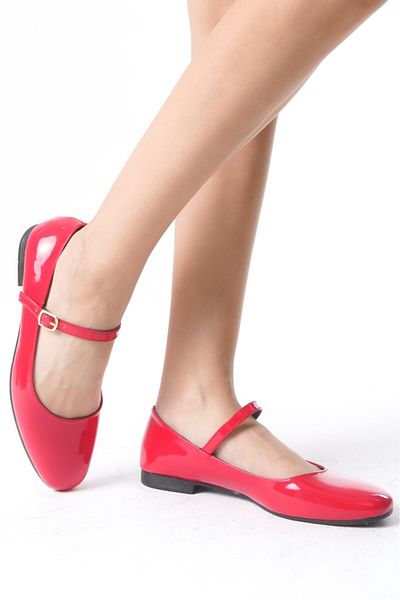 PAYZİN '' Nükhet'' Ballerina Round Toe Closed Helmet Flat Sole Orthopedic New Season