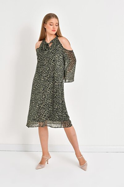 MYLİNE Φόρεμα με λεπτομέρεια με δέσιμο σιφόν