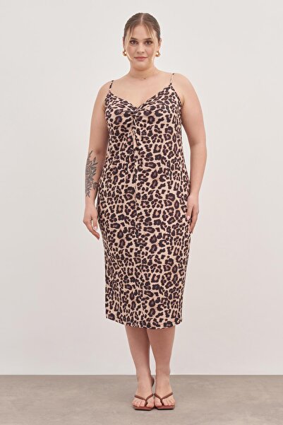 MYLİNE İp Askılı Düğümlü Elbise