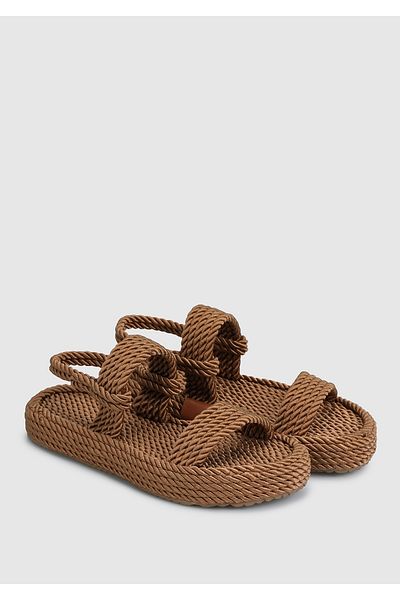 Provoq Γυναικεία Χάλκινα Flat σανδάλια
