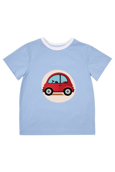 Mavipink Tricou cu mânecă scurtă pentru băiat, roșu, albastru