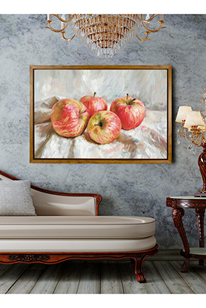 LOWHA لوحة فنية جدارية من القماش ممدودة على إطار خشبي عائم بألوان الخشب ولوحة...