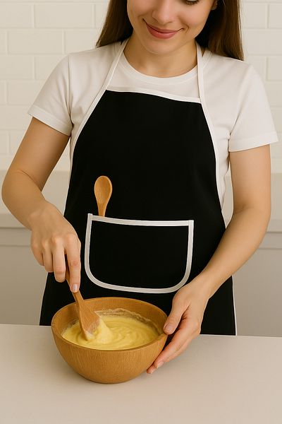 Morlay 4 Kit Kitchen Dowry: Apron, Oven Mitts and Solid Black