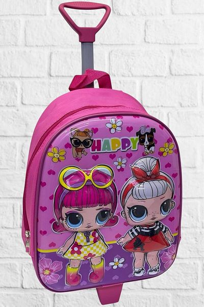 Hızırım Fata Copil Grădiniță Rătăcitor Roată Lol Doll Rucsac și ghiozdan imprimat 5D