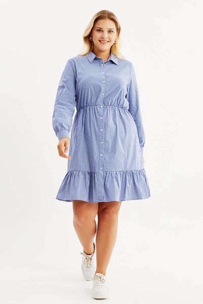 MYLİNE Rochie cămașă cu volane