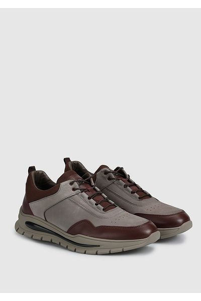 Provoq Ανδρικό Sneaker - Γκρι Δερμάτινο