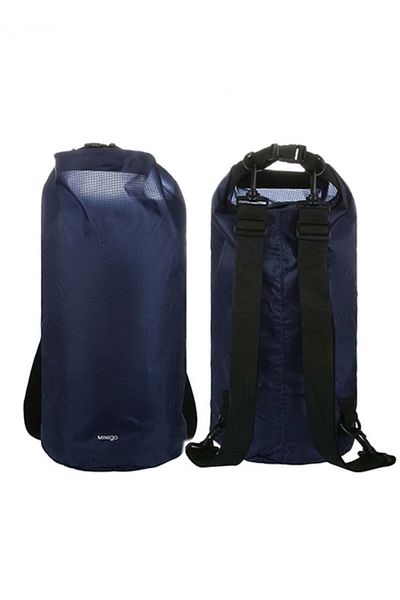 Miniso Double Pocket Backpack (Dark Blue) Size: 47x20x32 cm