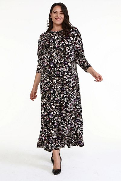 MYLİNE Floral Combed Cotton Dress