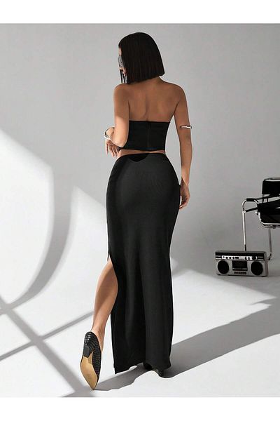 cool lock Women's Slit Skirt