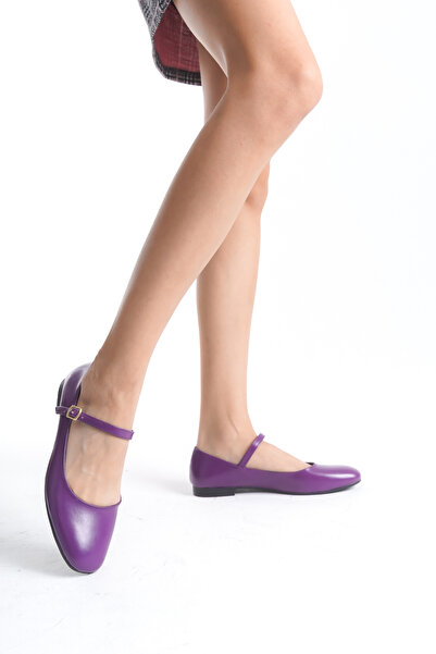 PAYZİN '' Nükhet'' Ballerina Round Toe Closed Helmet Flat Sole Orthopedic New Season