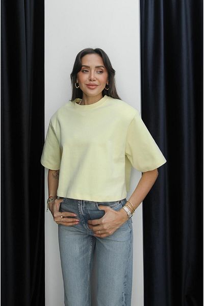 Havoş Tricou scurt căptușit cu cheie galben deschis