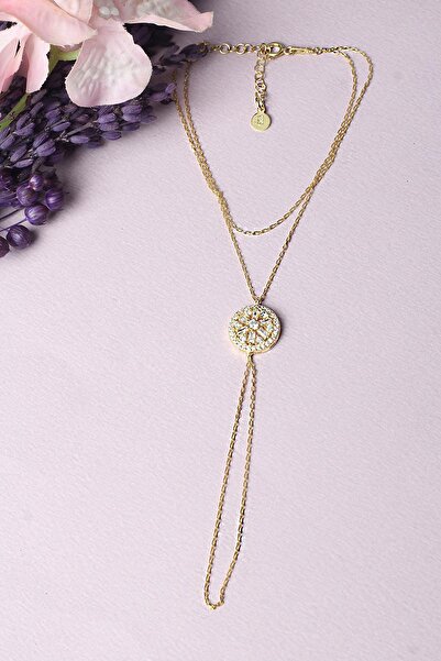 BY BARUN SİLVER Şahmeran El Zinciri Yuvarlak Baget Taşlı 925 Ayar Gümüş Şahmeran