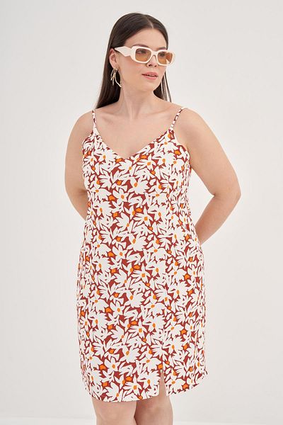 MYLİNE Rope Strap Slit Dress