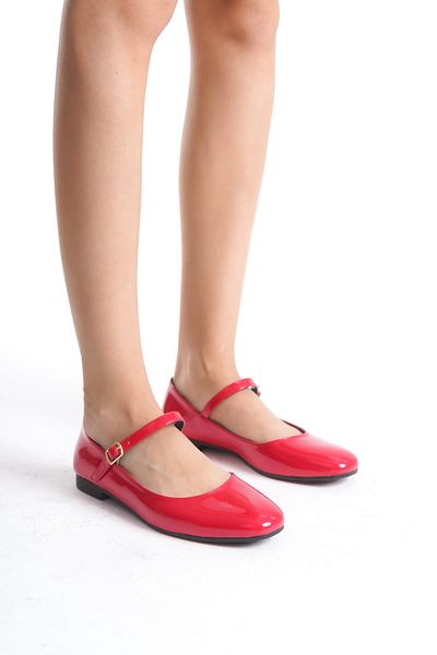 PAYZİN '' Nükhet'' Ballerina Round Toe Closed Helmet Flat Sole Orthopedic New Season