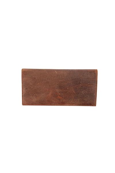 Karalı Deri Унисекс портфолио, черно, естествена кожа, антично кафяво BC424-3