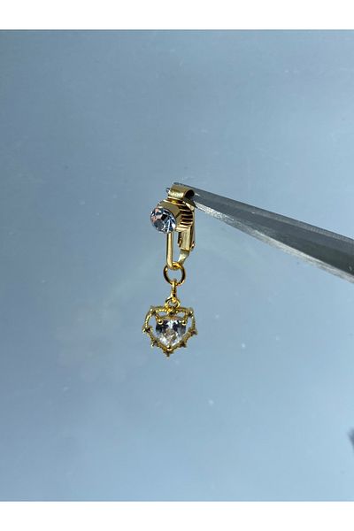 kurukafagift Steel Belly Piercing Magnet Without Hole Use Compression Heart Model
