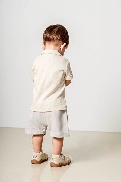 bombe Bebek Çocuk Natural Pamuklu 2'li Şortlu Takım Trend Moda Alt Üst Takım