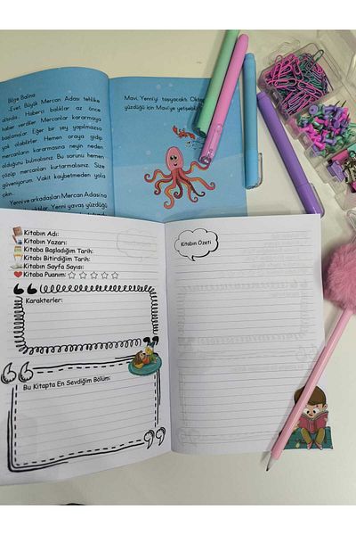 SelisCraft Jurnal de citire de cărți Junior MDL 05 / Agenda / Caiet / Planificator de lectură / Planificator de lectură