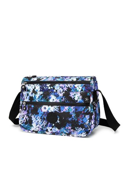 SMART BAGS Geantă de umăr Poștaș pentru femei Smart Bags 1128 Blue Printing
