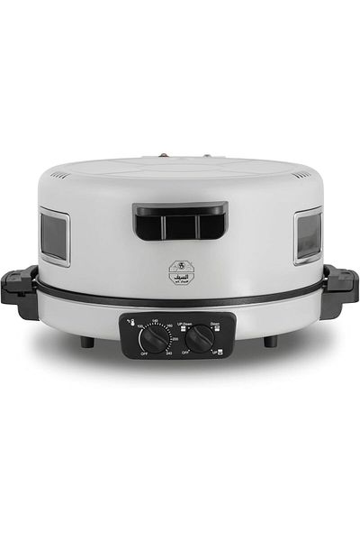 ALSAIF Electric Bread Maker With Non-stick Cooking Surface And Temperature Control, 40cm, 2400w, Light Grey