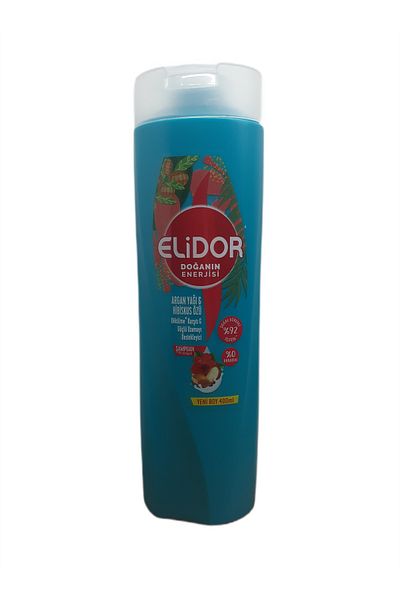Elidor 400 مل × 3 قطع شامبو بخلاصة زيت الأرغان والكركديه