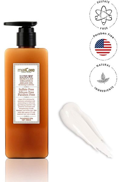 Maxcare Organic Moroccan Argan Oil Sulfate-Free Deep Moisturizing Conditioner for Dry Hair